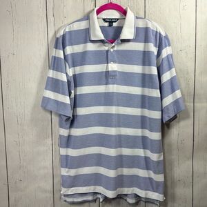 Polo Ralph Lauren Golf Mens 100% Pima Cotton Stripe Polo Shirt Coastal Nautical